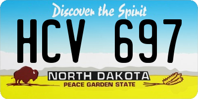 ND license plate HCV697