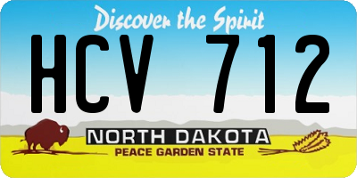 ND license plate HCV712