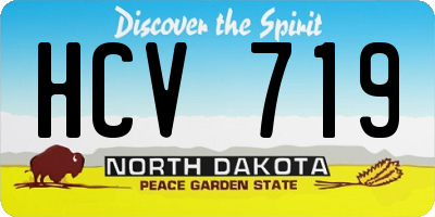 ND license plate HCV719