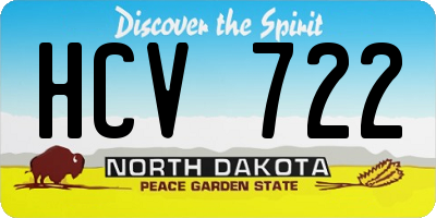 ND license plate HCV722