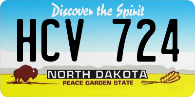 ND license plate HCV724