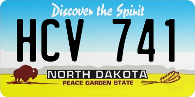 ND license plate HCV741