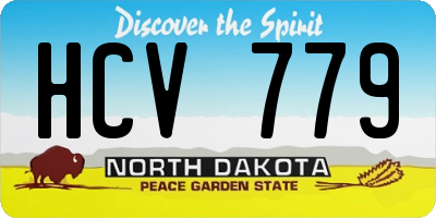 ND license plate HCV779