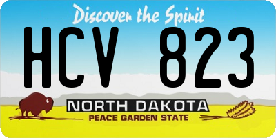 ND license plate HCV823