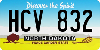 ND license plate HCV832
