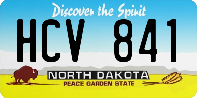 ND license plate HCV841