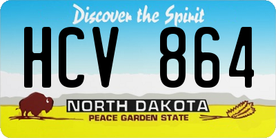 ND license plate HCV864