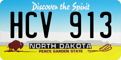 ND license plate HCV913