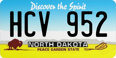 ND license plate HCV952
