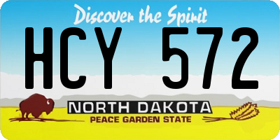 ND license plate HCY572