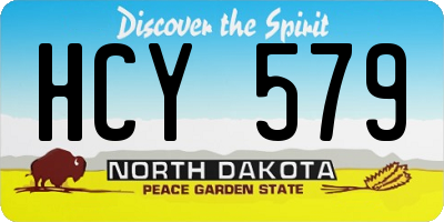ND license plate HCY579