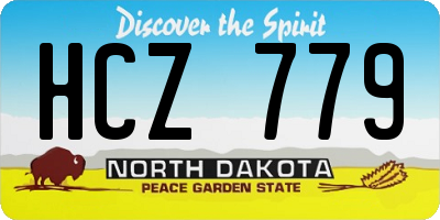 ND license plate HCZ779
