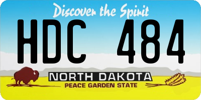 ND license plate HDC484