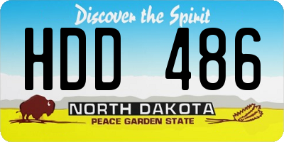 ND license plate HDD486
