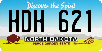 ND license plate HDH621