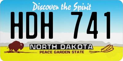ND license plate HDH741