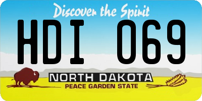 ND license plate HDI069
