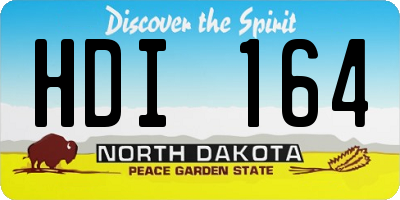 ND license plate HDI164