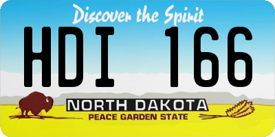ND license plate HDI166