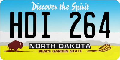 ND license plate HDI264