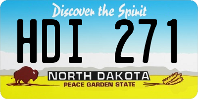 ND license plate HDI271