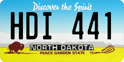 ND license plate HDI441
