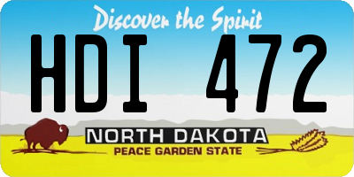 ND license plate HDI472