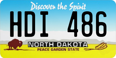 ND license plate HDI486