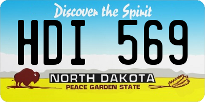 ND license plate HDI569