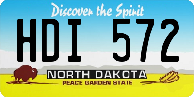 ND license plate HDI572