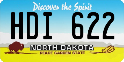 ND license plate HDI622