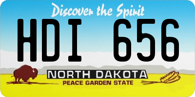 ND license plate HDI656