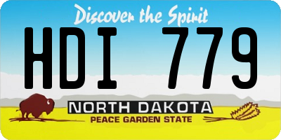 ND license plate HDI779