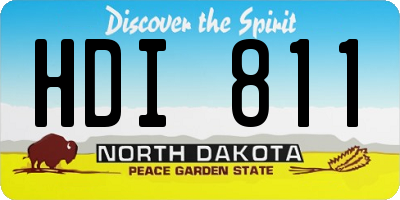ND license plate HDI811
