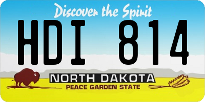 ND license plate HDI814
