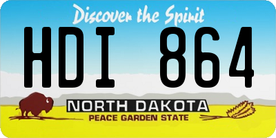 ND license plate HDI864