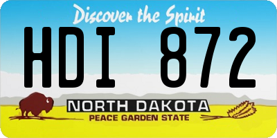 ND license plate HDI872