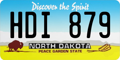 ND license plate HDI879