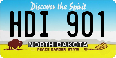 ND license plate HDI901