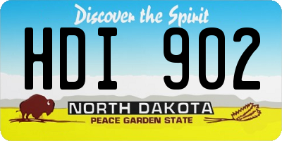 ND license plate HDI902
