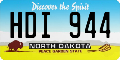 ND license plate HDI944