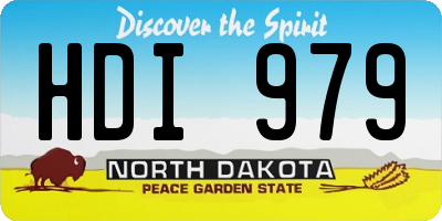 ND license plate HDI979