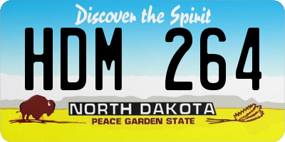 ND license plate HDM264