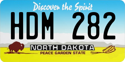 ND license plate HDM282