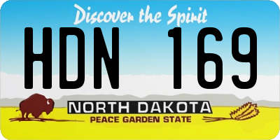 ND license plate HDN169