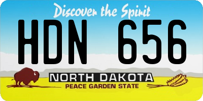 ND license plate HDN656