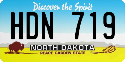 ND license plate HDN719