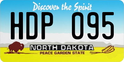 ND license plate HDP095