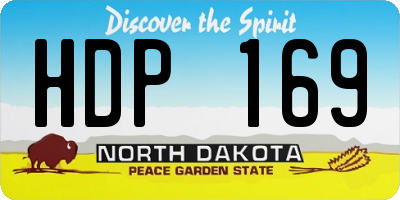 ND license plate HDP169