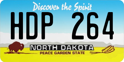ND license plate HDP264